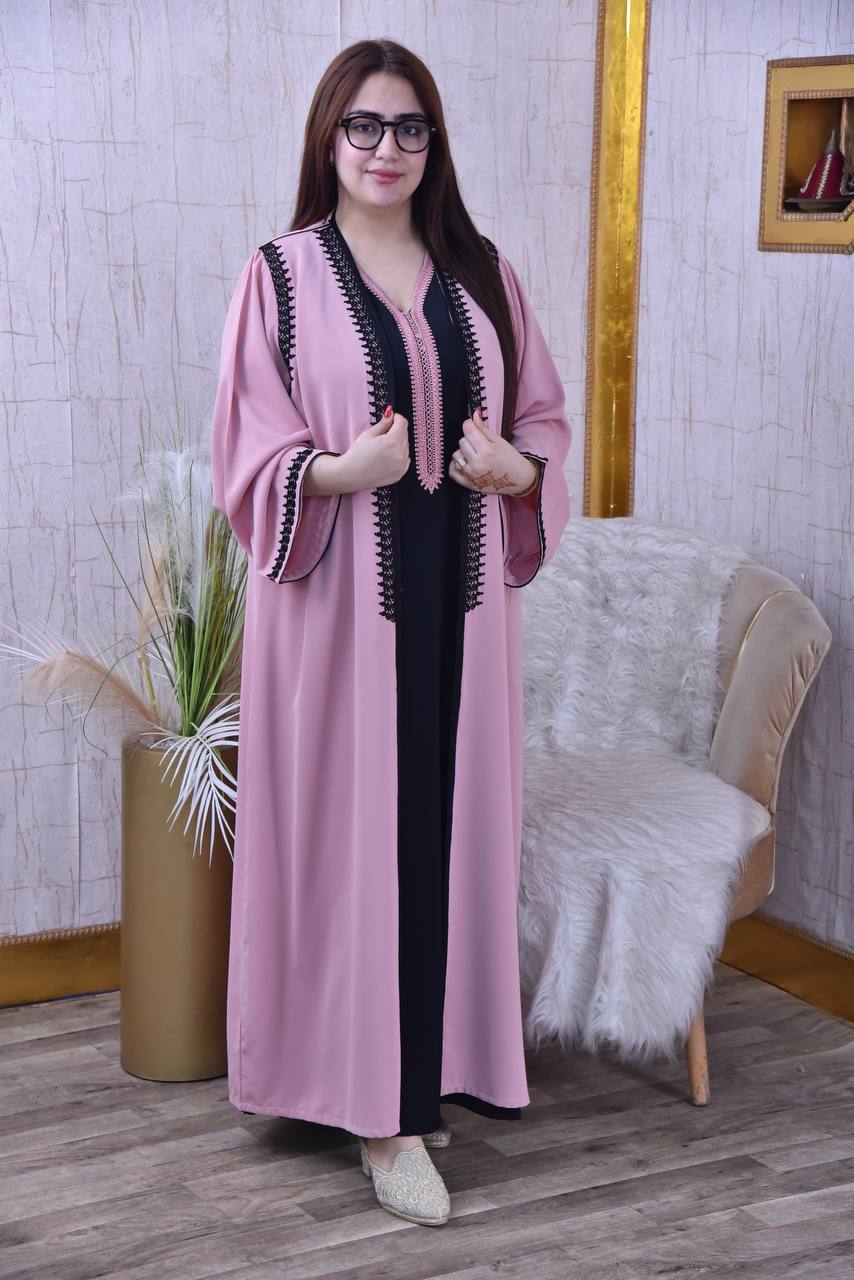 Kimono Caftan "Élégance Signature" - Finition Maâlem