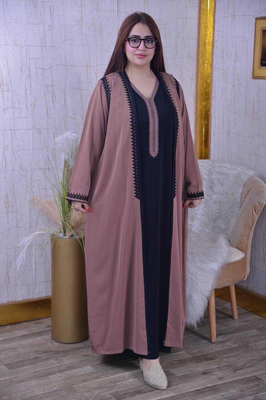 Kimono Caftan "Élégance Signature" - Finition Maâlem
