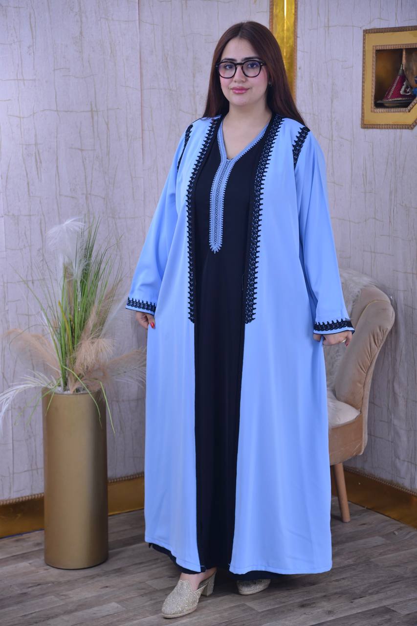 Kimono Caftan "Élégance Signature" - Finition Maâlem