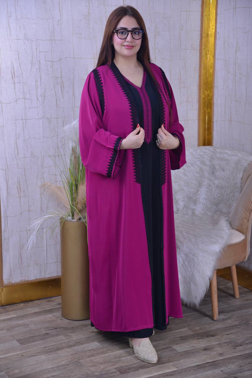 Kimono Caftan "Élégance Signature" - Finition Maâlem